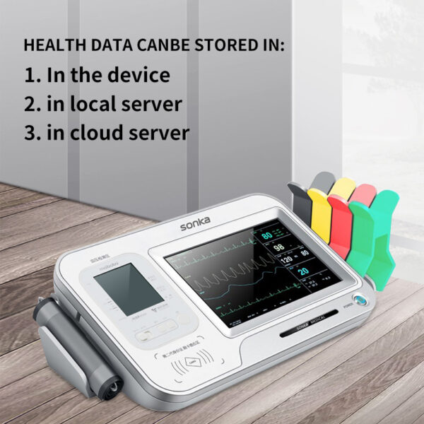 Advance Clinical Multiparameter Vital Signs Monitor Blood Testing Equipments Portable Ce Approve